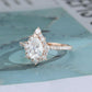 Pear Cut Lab-Grown Diamond Halo Ring