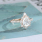 Pear Cut Lab-Grown Diamond Halo Ring