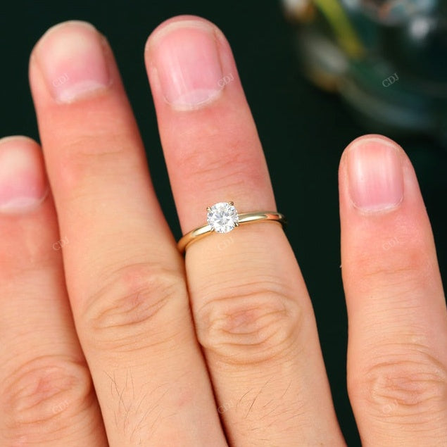 Round Lab-Grown Diamond Solitaire Ring
