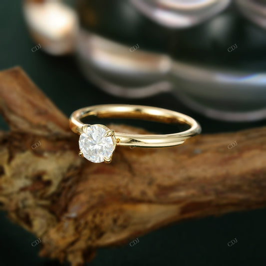 Round Lab-Grown Diamond Solitaire Ring customdiamjewel