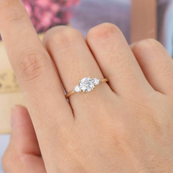 Round Cluster Lab-Grown Diamond Ring