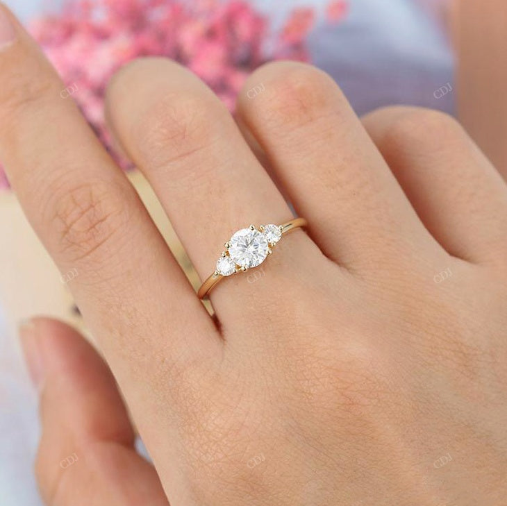 Round Cluster Lab-Grown Diamond Ring