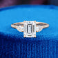 Emerald Lab-Grown Diamond Trilogy Ring