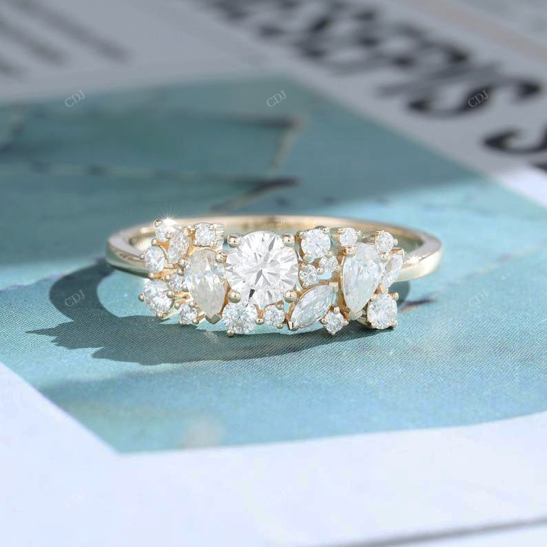 Multi-Shape Lab-Grown Diamond Cluster Ring