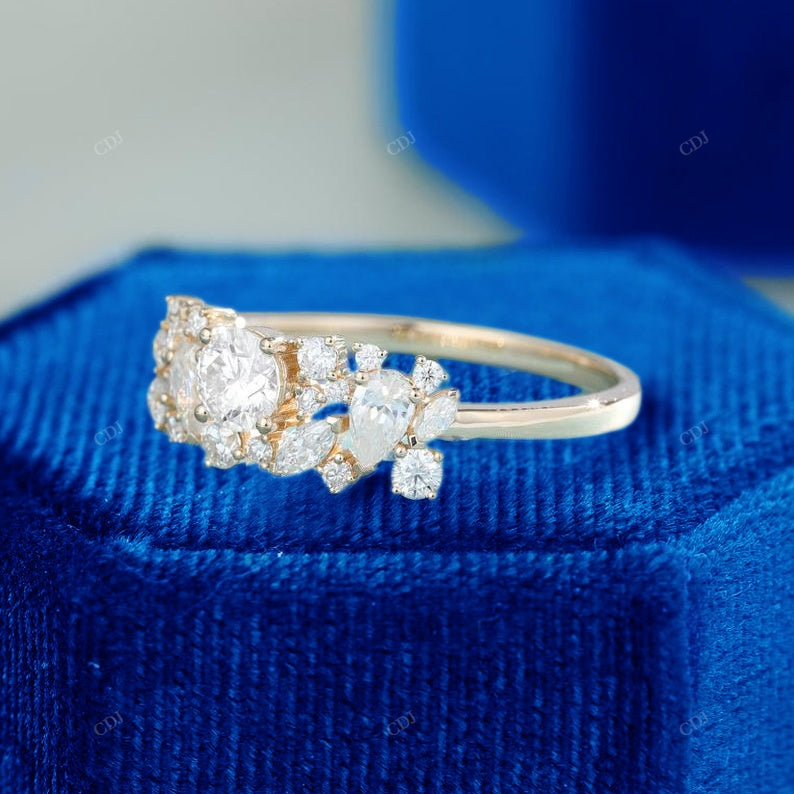 Multi-Shape Lab-Grown Diamond Cluster Ring