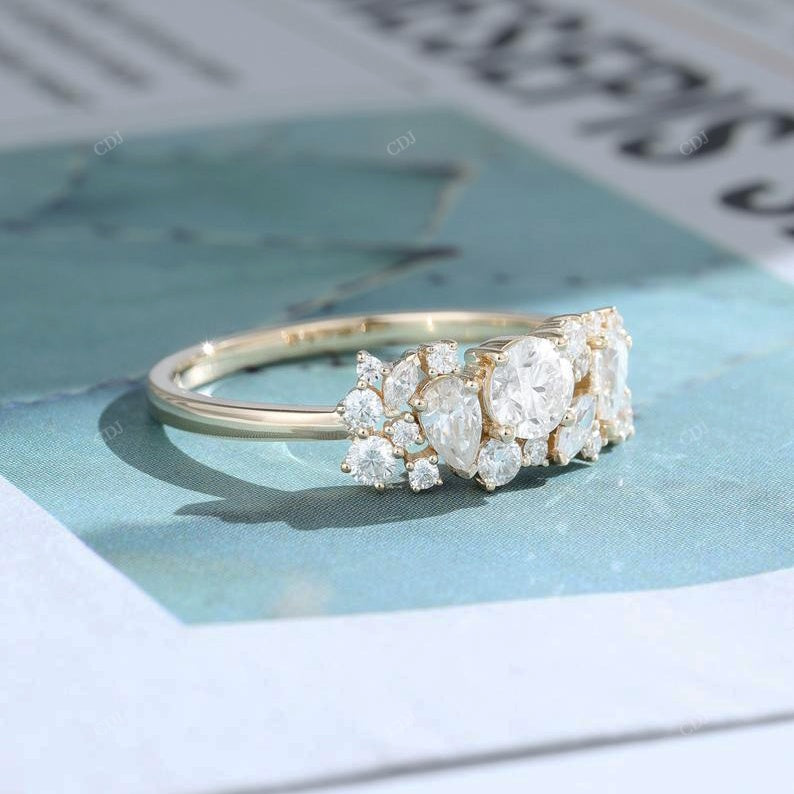 Multi-Shape Lab-Grown Diamond Cluster Ring