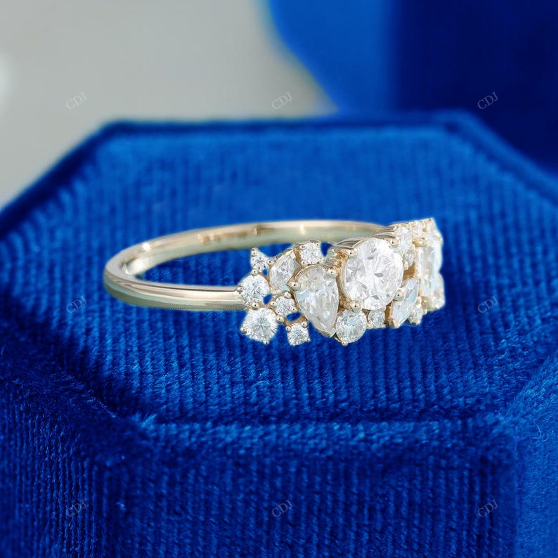 Multi-Shape Lab-Grown Diamond Cluster Ring