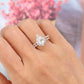Pear Cut Diamond Pavé Halo Ring