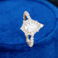 Pear Cut Diamond Pavé Halo Ring