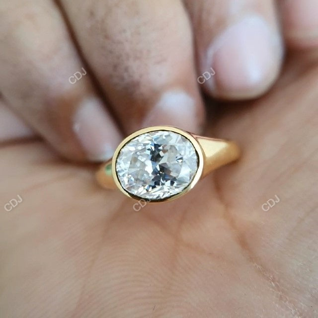 2.50 CTW Oval Cut Lab Grown Diamond Solitaire Engagement Ring