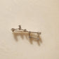 Lab-Grown Round Shape Diamond Safety Pin Brooch Pendant customdiamjewel