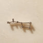 Lab-Grown Round Shape Diamond Safety Pin Brooch Pendant customdiamjewel