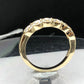 3.13 CTW 10k Yellow Gold Round Cut Lab-Grown Diamond Eternity Wedding Band