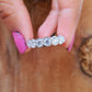 3.13 CTW 10k Yellow Gold Round Cut Lab-Grown Diamond Eternity Wedding Band