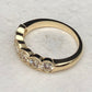 3.13 CTW 10k Yellow Gold Round Cut Lab-Grown Diamond Eternity Wedding Band