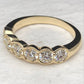 3.13 CTW 10k Yellow Gold Round Cut Lab-Grown Diamond Eternity Wedding Band