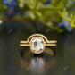 1.73 CTW Cushion Cut Lab-Grown Diamond Bezel-Set Wedding Ring Set