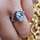 1.73 CTW Cushion Cut Lab-Grown Diamond Bezel-Set Wedding Ring Set