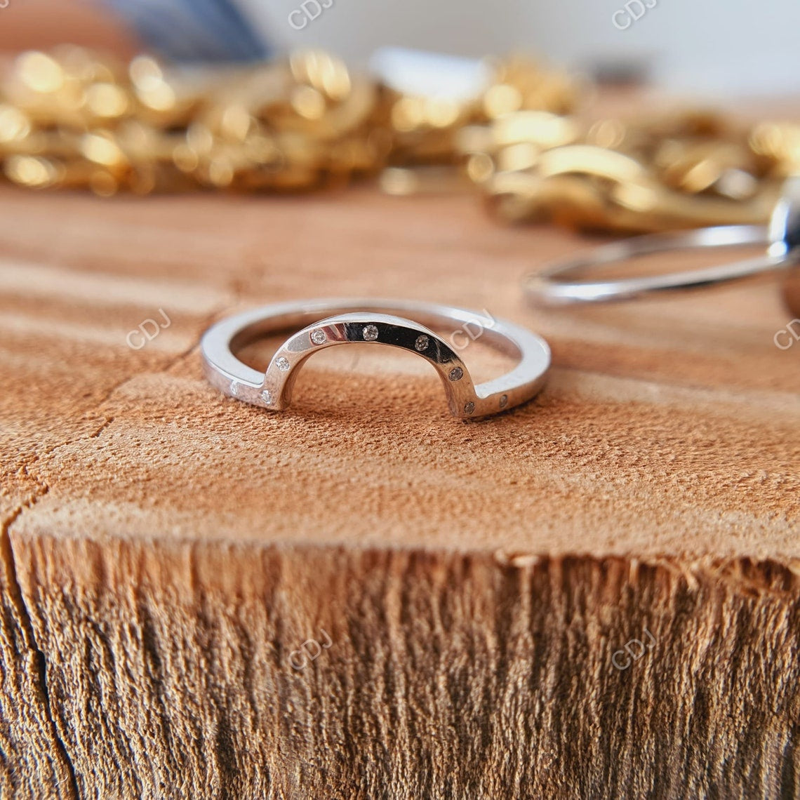 1.73 CTW Cushion Cut Lab-Grown Diamond Bezel-Set Wedding Ring Set