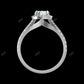 2.50 CTW Pear Cut Lab-Grown Diamond Pave Engagement Ring