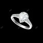 2.50 CTW Pear Cut Lab-Grown Diamond Pave Engagement Ring