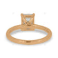 Emerald Cut Solitaire Lab Grown Diamond Gold Ring