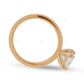 Emerald Cut Solitaire Lab Grown Diamond Gold Ring