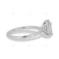 Emerald Cut Solitaire Lab Grown Diamond Gold Ring