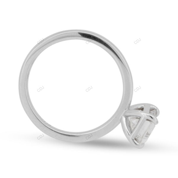 Emerald Cut Solitaire Lab Grown Diamond Gold Ring