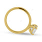 Emerald Cut Solitaire Lab Grown Diamond Gold Ring