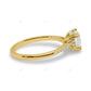 Double Prong Yellow Gold Lab Grown Diamond Ring