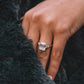 Emerald Cut Lab Diamond Three Stone Yellow Gold Ring