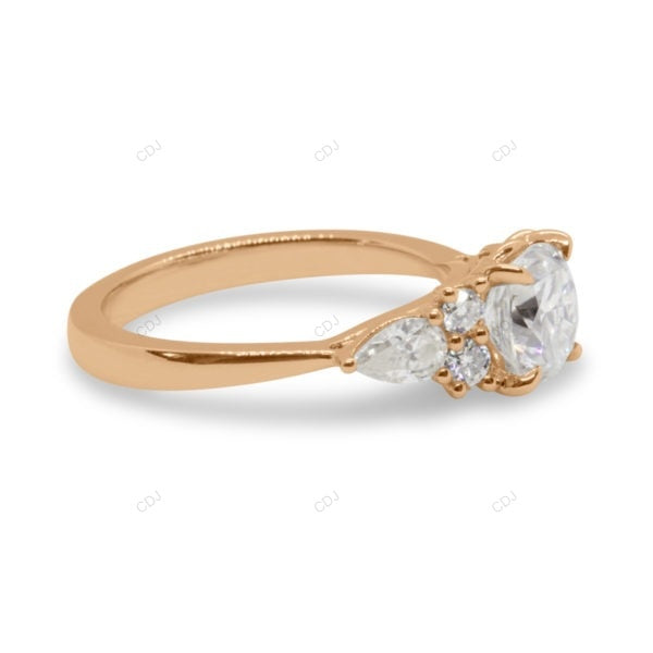 White Gold Lab Grown Diamond Cluster Ring