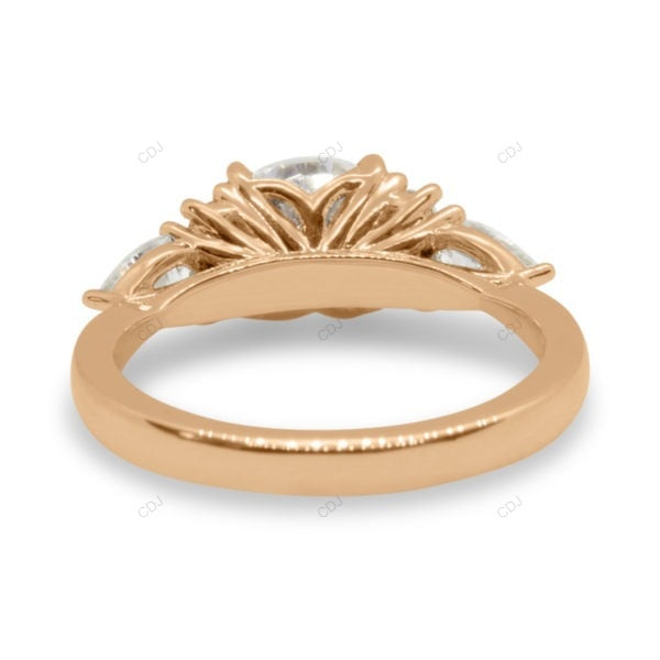 White Gold Lab Grown Diamond Cluster Ring