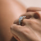 White Gold Lab Grown Diamond Cluster Ring
