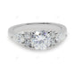 White Gold Lab Grown Diamond Cluster Ring