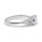 White Gold Lab Grown Diamond Cluster Ring