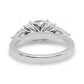 White Gold Lab Grown Diamond Cluster Ring