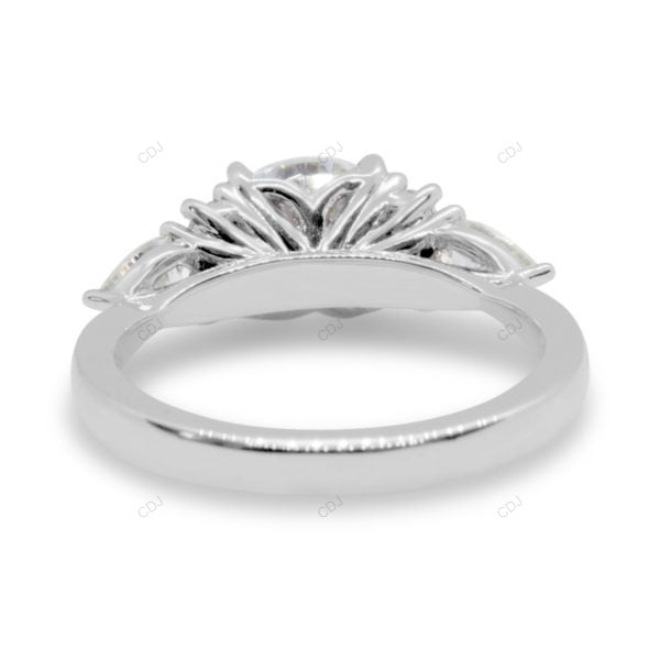 White Gold Lab Grown Diamond Cluster Ring
