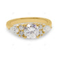 White Gold Lab Grown Diamond Cluster Ring