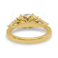 White Gold Lab Grown Diamond Cluster Ring