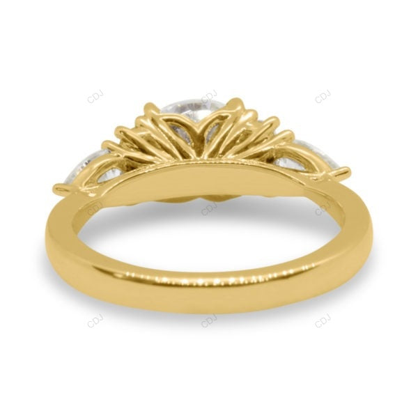White Gold Lab Grown Diamond Cluster Ring