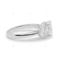 Three Stone Bubble Prong Lab Grown Diamond Gold Ring