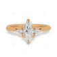 Marquise Cut Lab Grown Diamond White Gold Ring