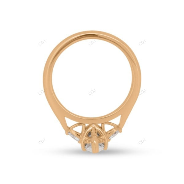 Marquise Cut Lab Grown Diamond White Gold Ring