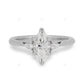 Marquise Cut Lab Grown Diamond White Gold Ring