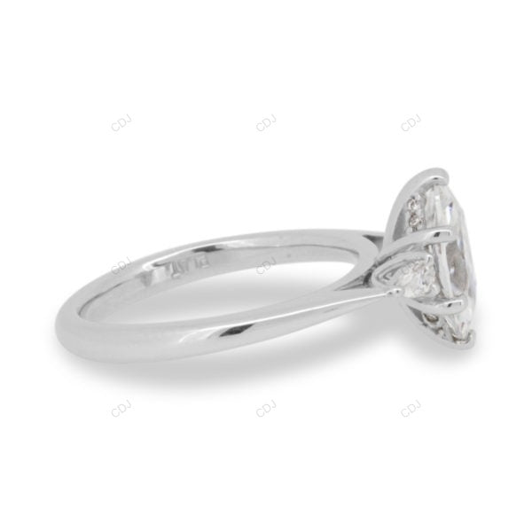 Marquise Cut Lab Grown Diamond White Gold Ring
