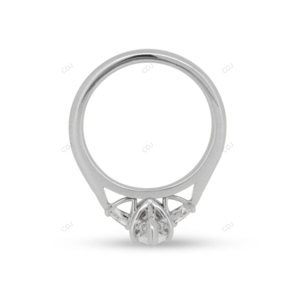 Marquise Cut Lab Grown Diamond White Gold Ring