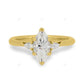 Marquise Cut Lab Grown Diamond White Gold Ring