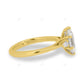 Marquise Cut Lab Grown Diamond White Gold Ring